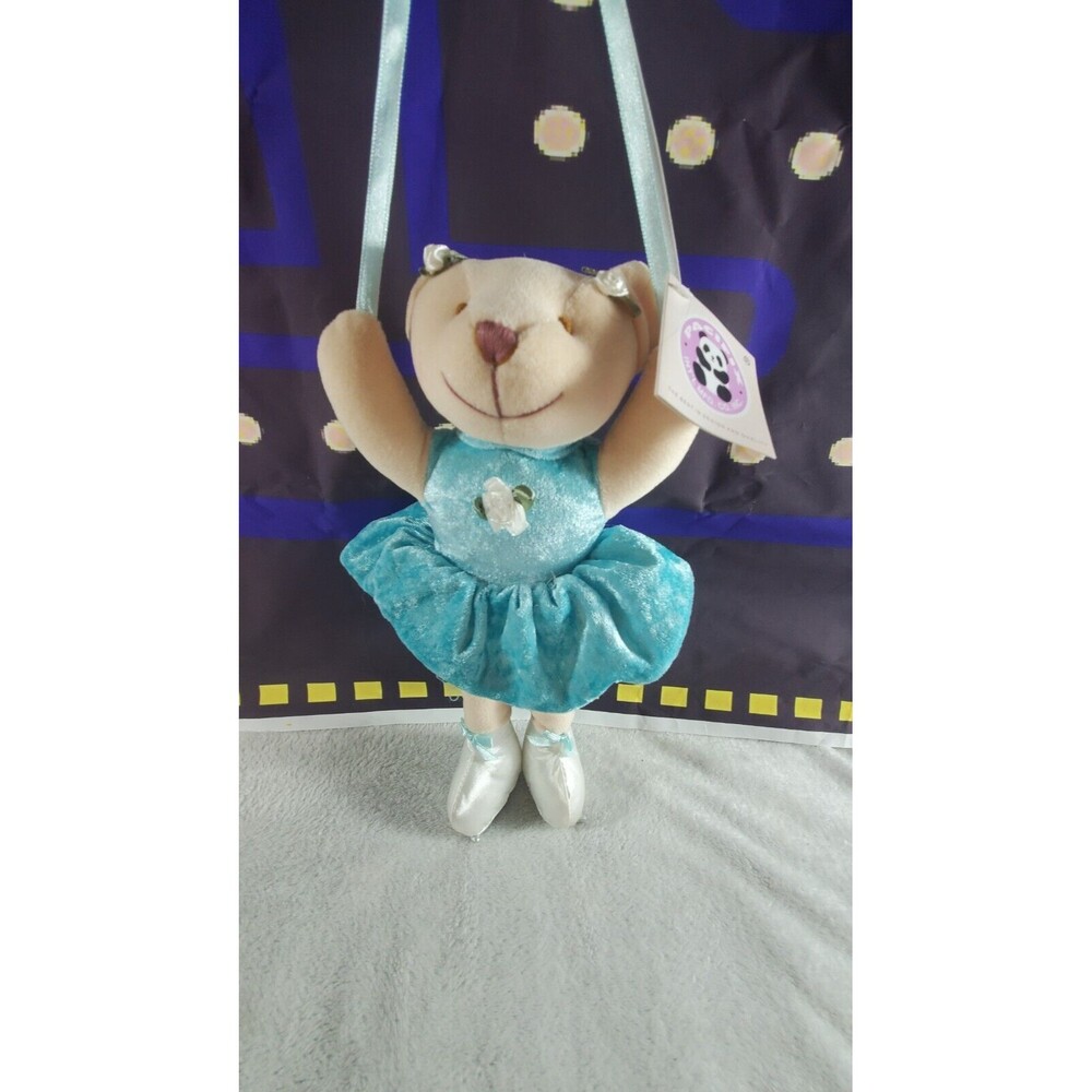 Pacifix Blue Ballerina Hanging Gift Polyester Plush Bear 3+ NEW